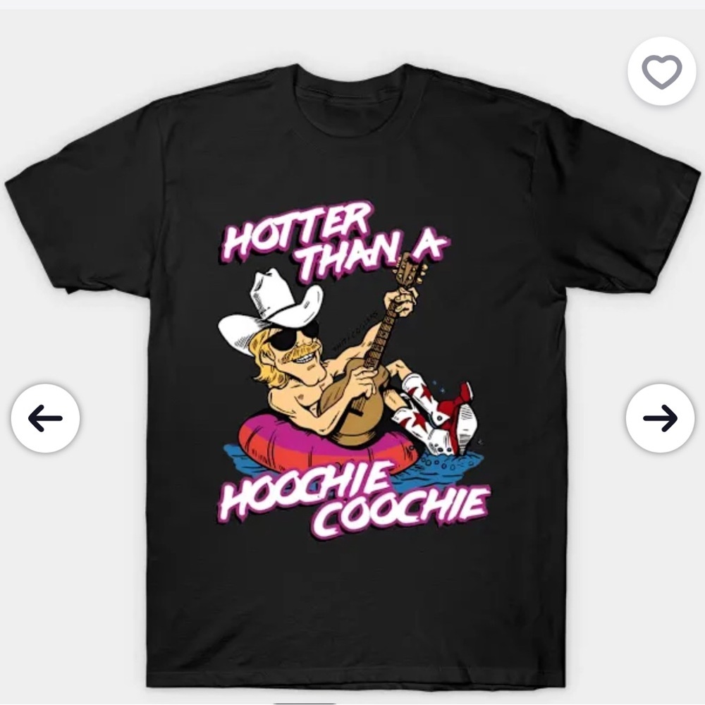 Black Graphic Tee - Hoochie Coochie Design